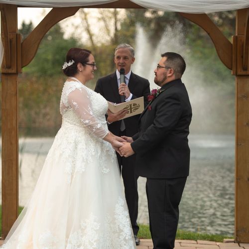 Couldn't ask for a better officiant!