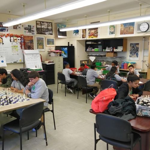 Coaching my after-school chess club