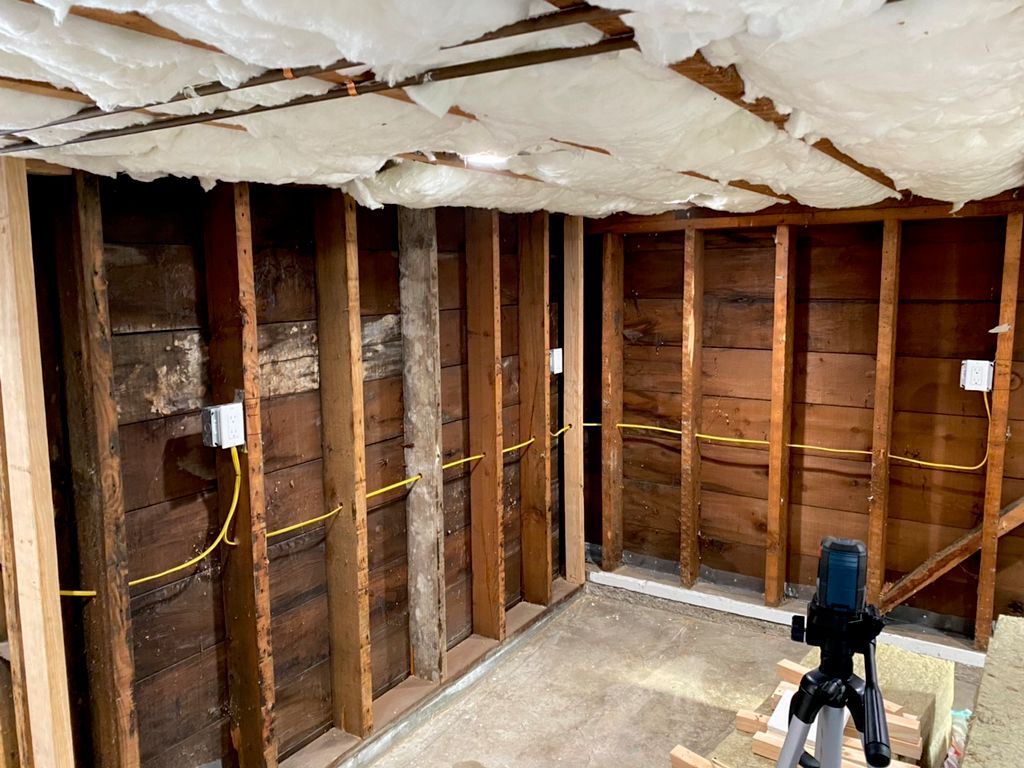 Basement plugs rough in