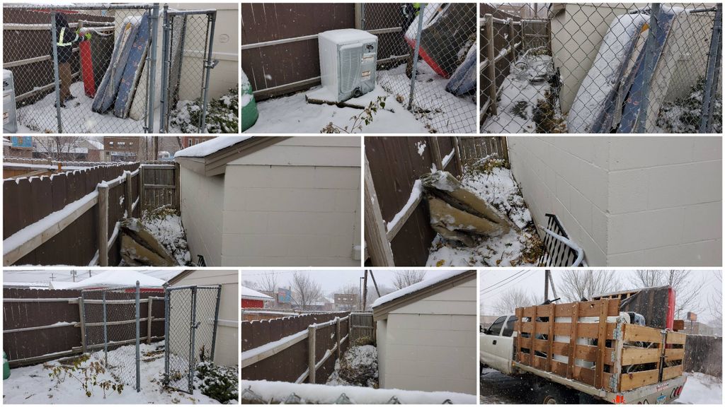 Removal of 5 mattresses and box springs; plus we p