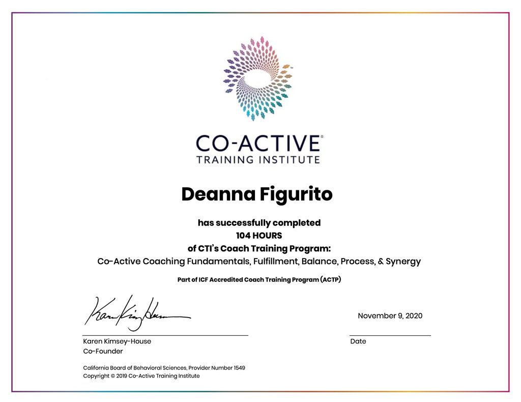 Co-Active Training Coach Certificate