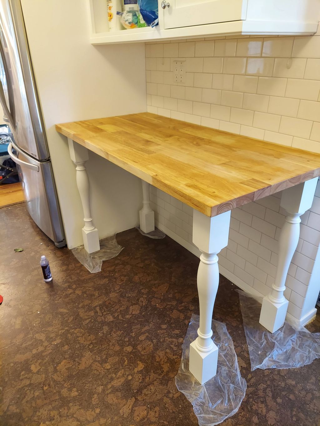 Custom Built Butcher Block Table 