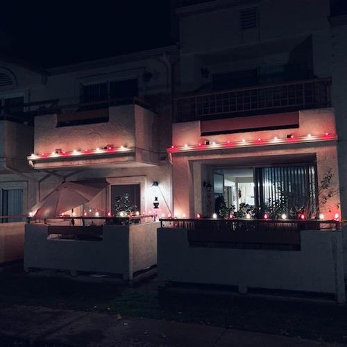 We wanted our condo lit up this year for the holid