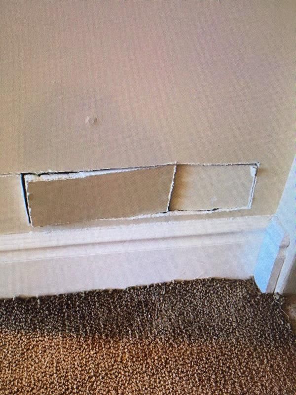 Before- Drywall Repair