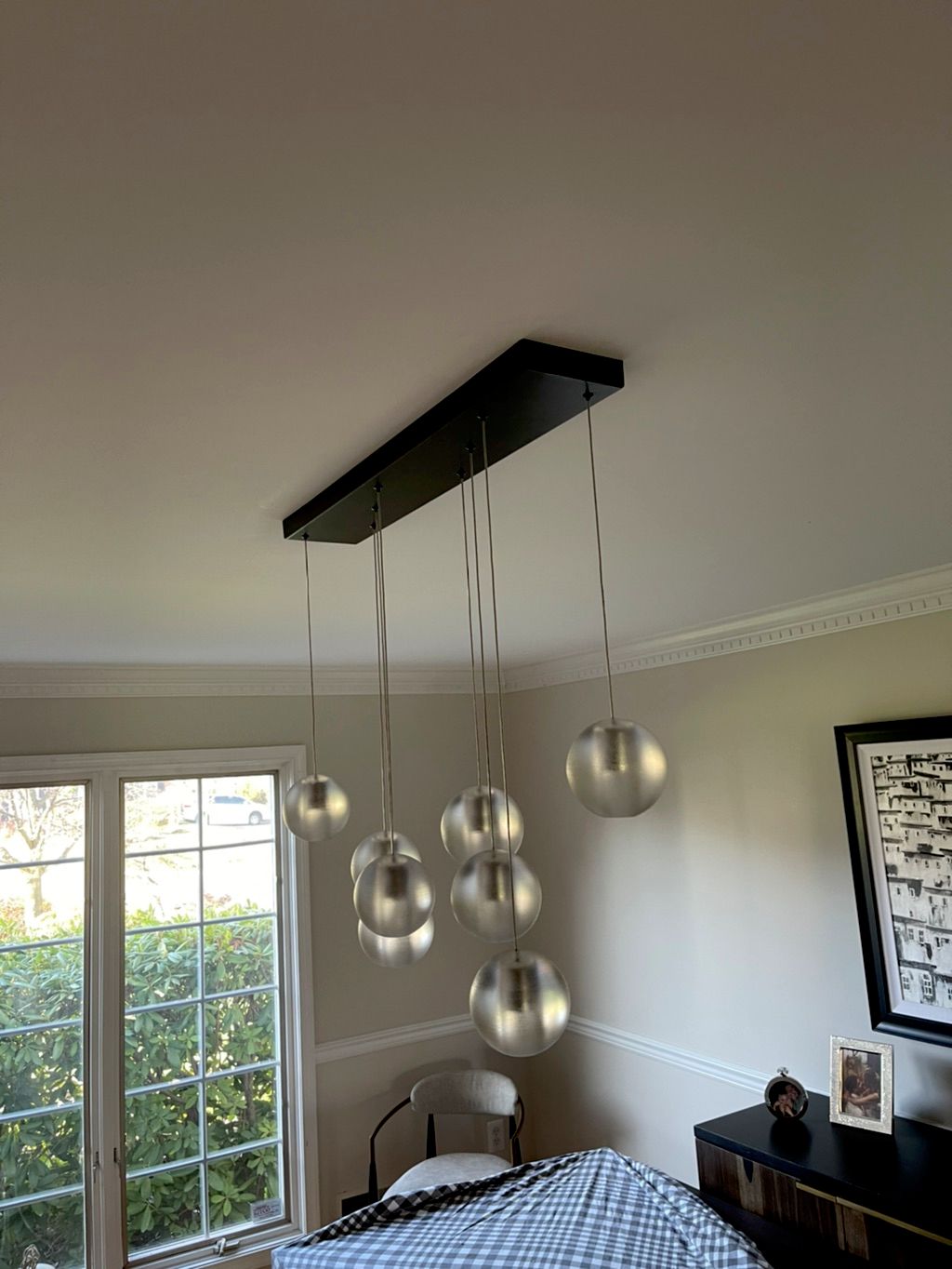 Chandelier Installation....
—Warren NJ. 