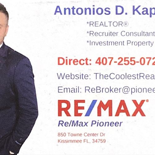 I work with REMAX Pioneer out of Poinciana Fl, the