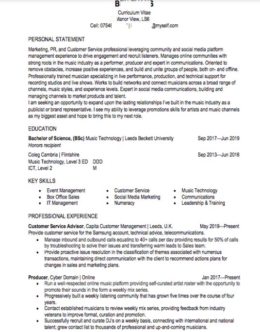 International Clients: I can create a CV that show