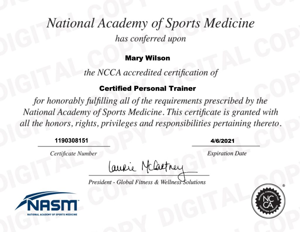 My certification