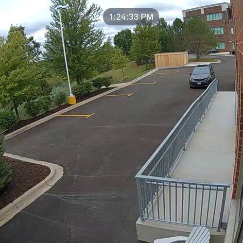 View from office security camera