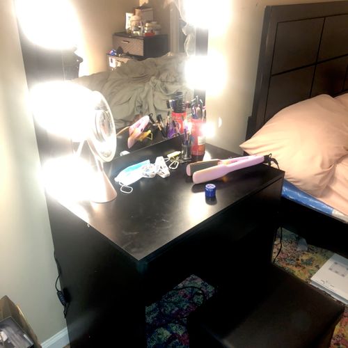 Taylor did a great job putting together my vanity.