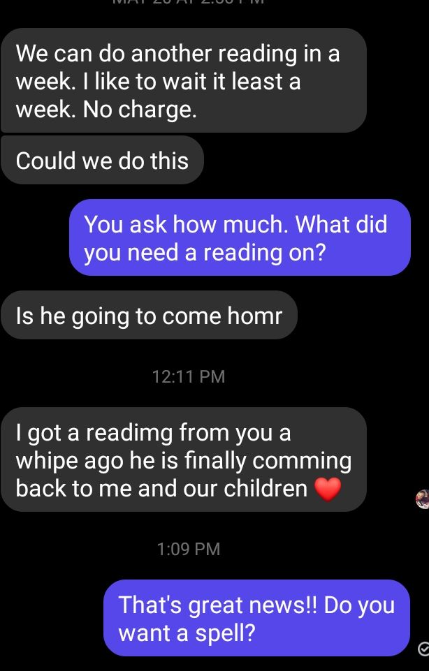 update on the return reading