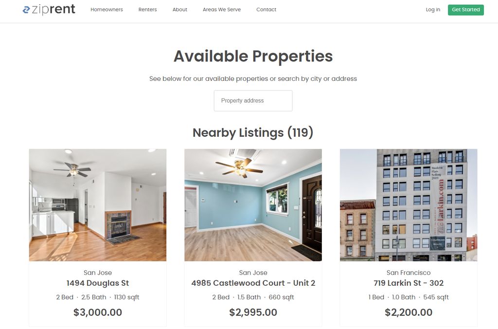 We have 100+ listings for rent so we know the mark