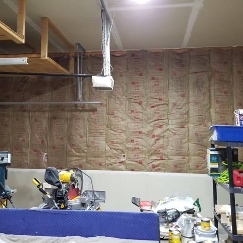 insulating and drywalling garage walls