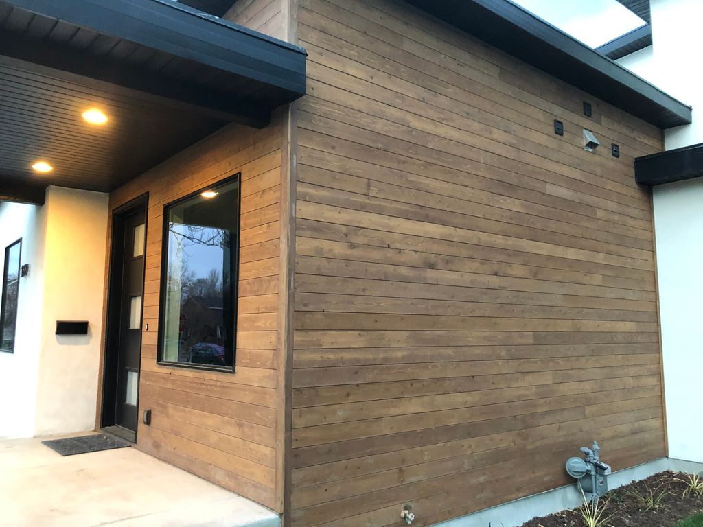 Cedar siding and windows project