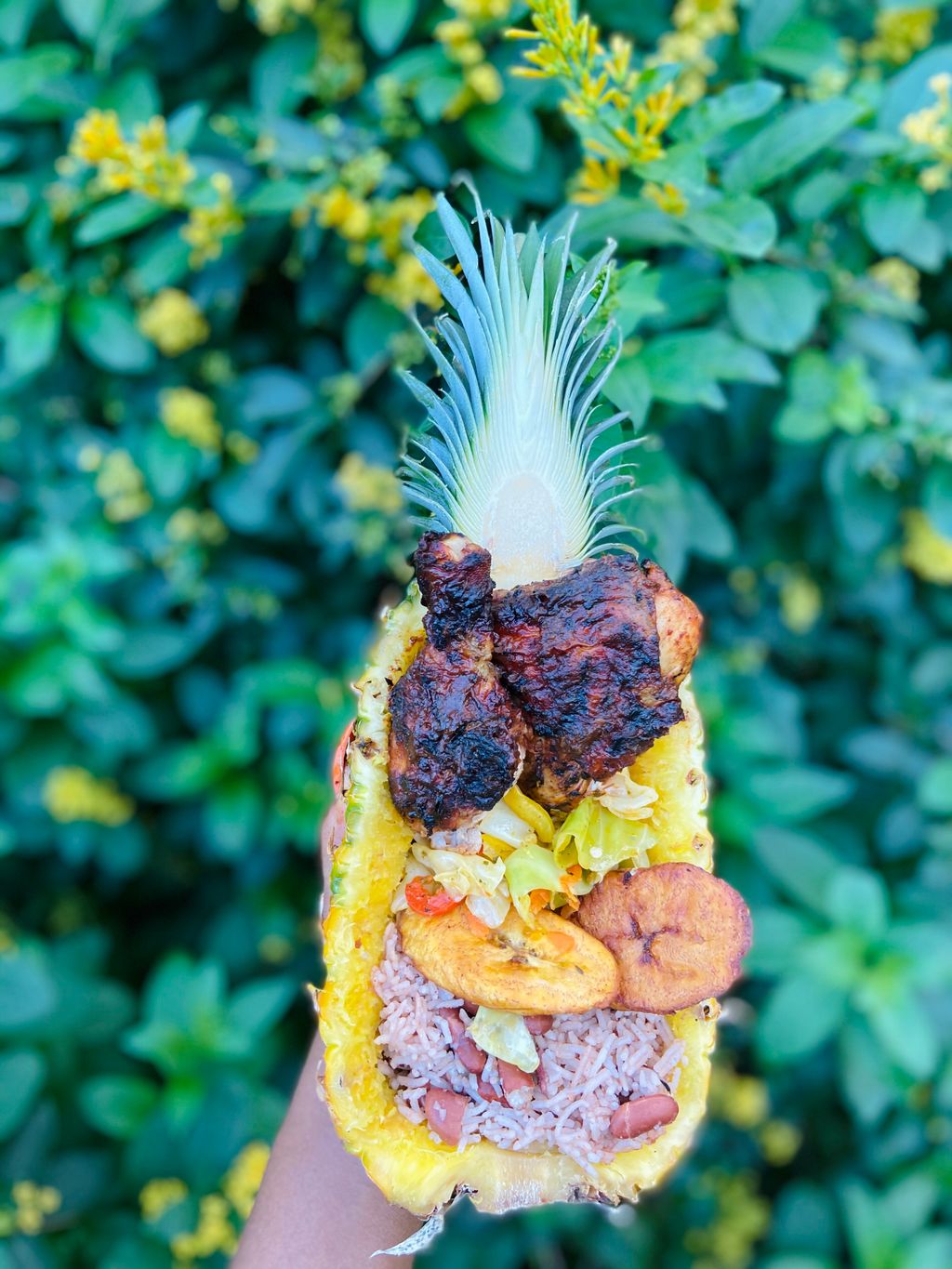 Pineapple Jerk Chicken  Meal 