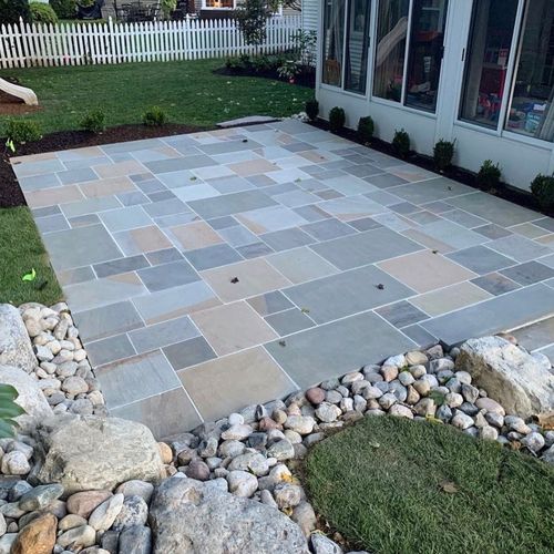 Cutting edge landscapes made our patio installatio