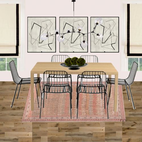 Concept Board Contemporary Pink Dining 
