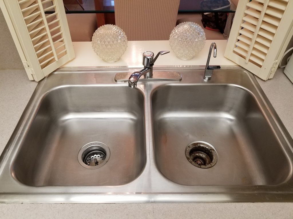 After (left) and before (right) of a standard kitc