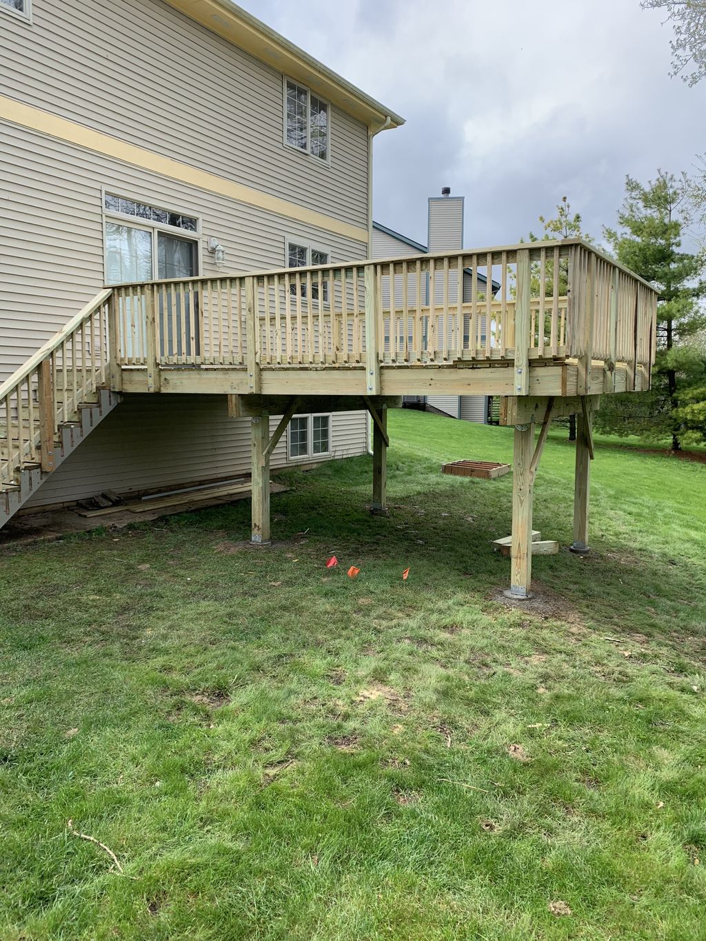 14’x20’ elevated deck 