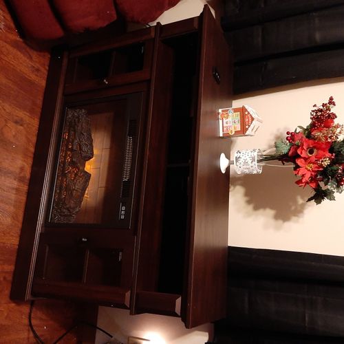 Chad assembled my new fireplace. He responded prom