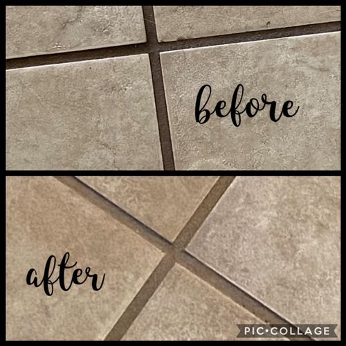 I just moved into a house that had tile and grout 