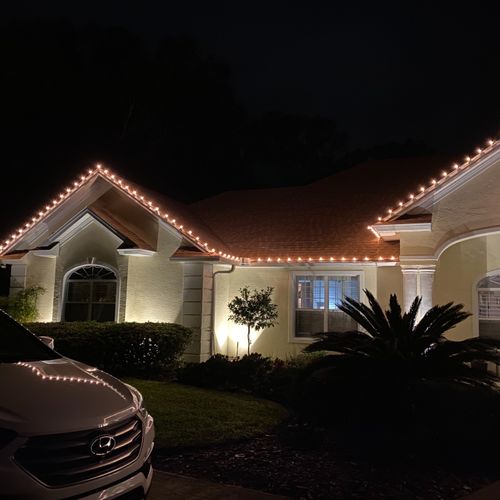 Brandon did a great job putting up my lights on th