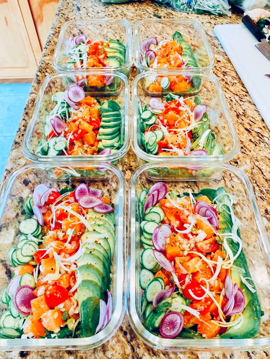 Lomi lomi salmon salad meal prep