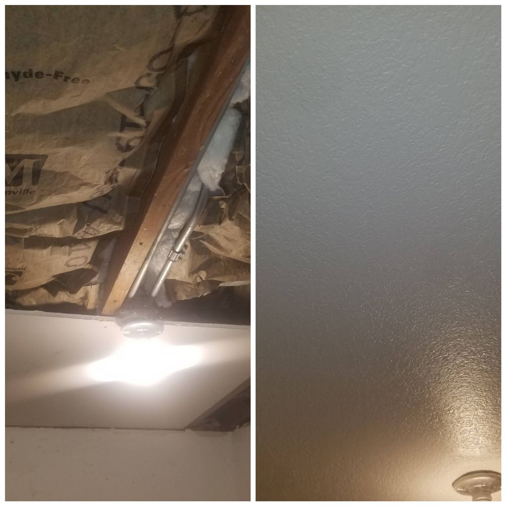 ceiling repair with texture