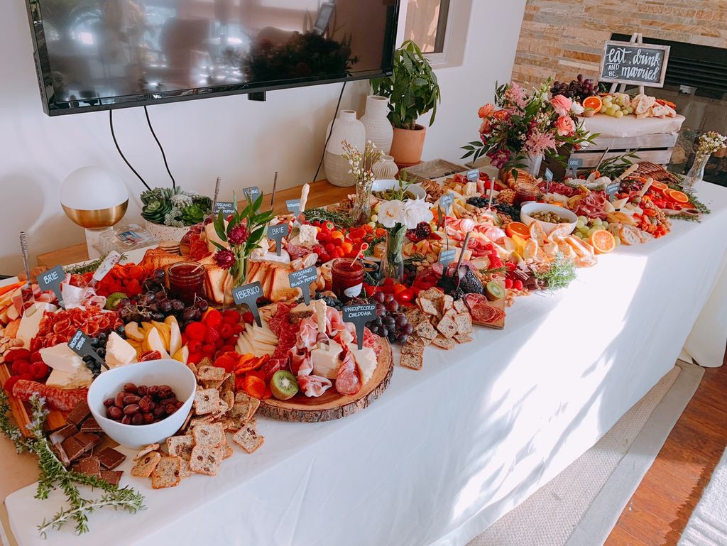 Large grazing table for wedding!