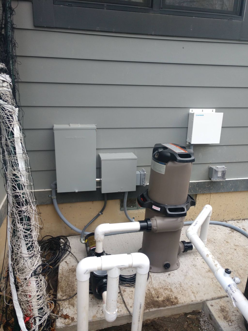 New salt water pool electrical install