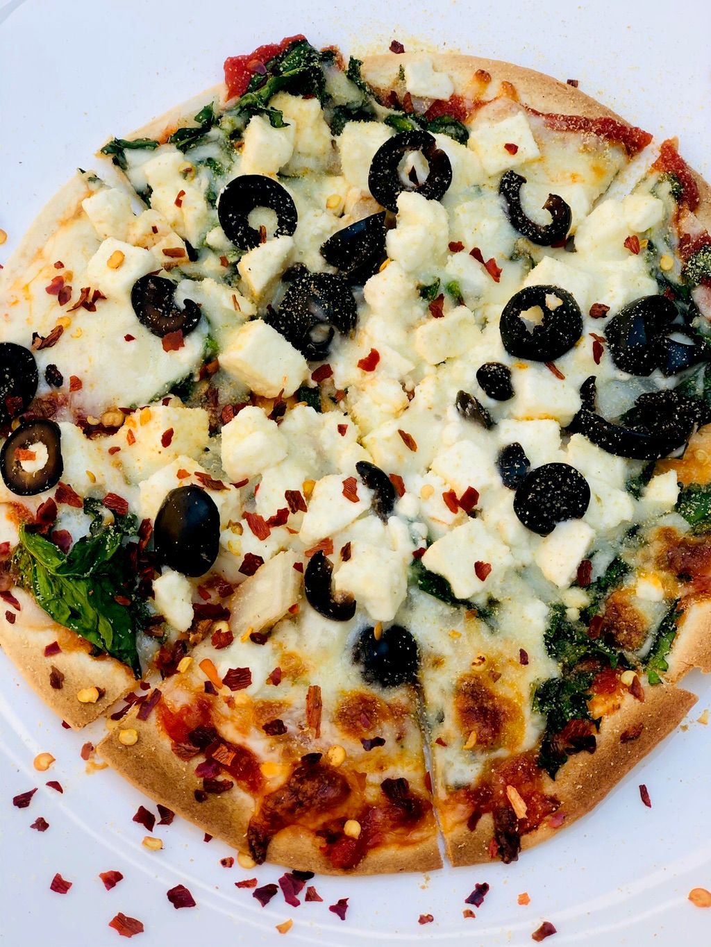 Gluten free  vegetarian pizza 192 calories 