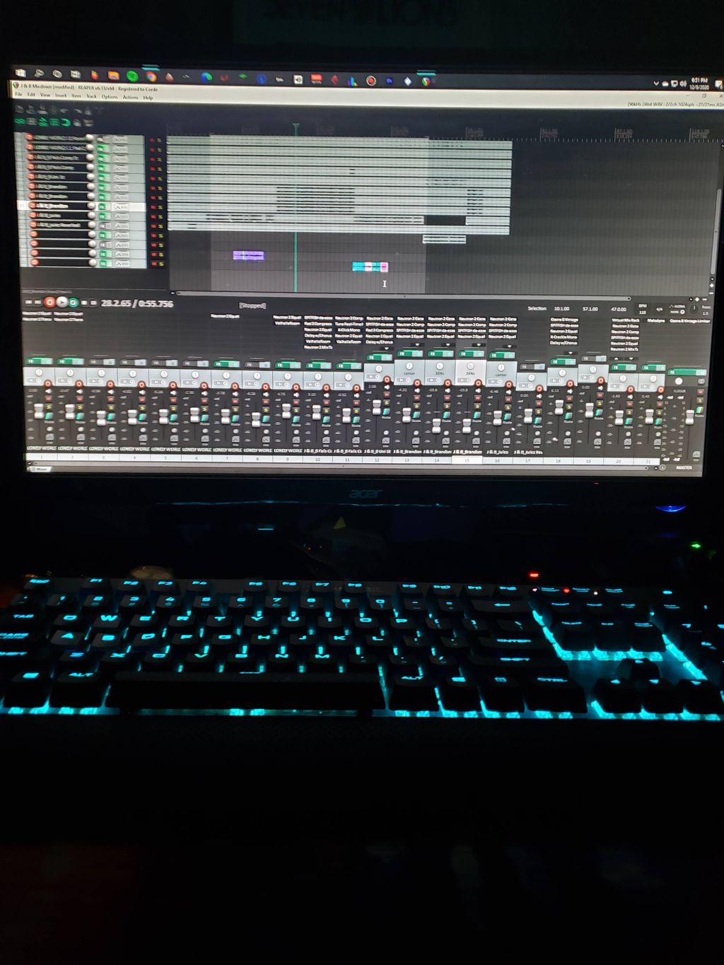 Tracking, Mixing & Mastering done in Reaper