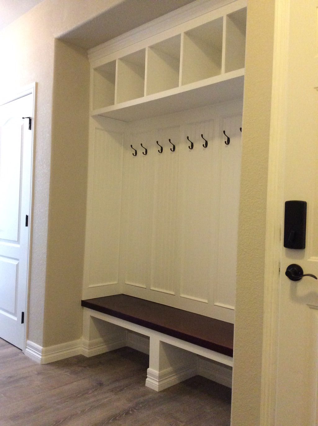 Completed mud room
