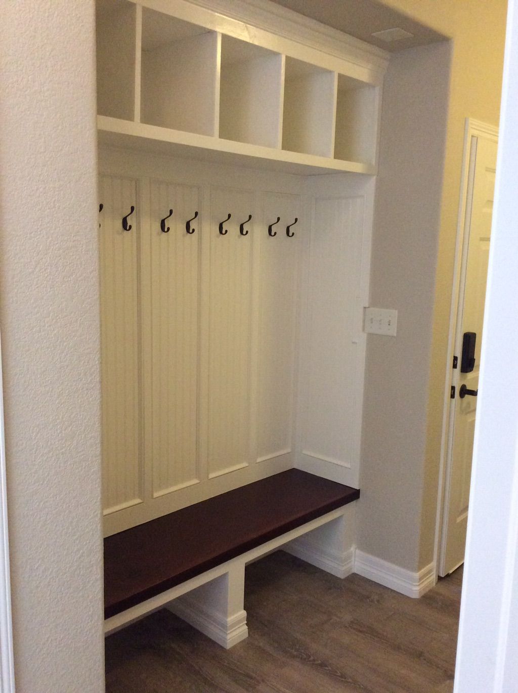 Completed mud room