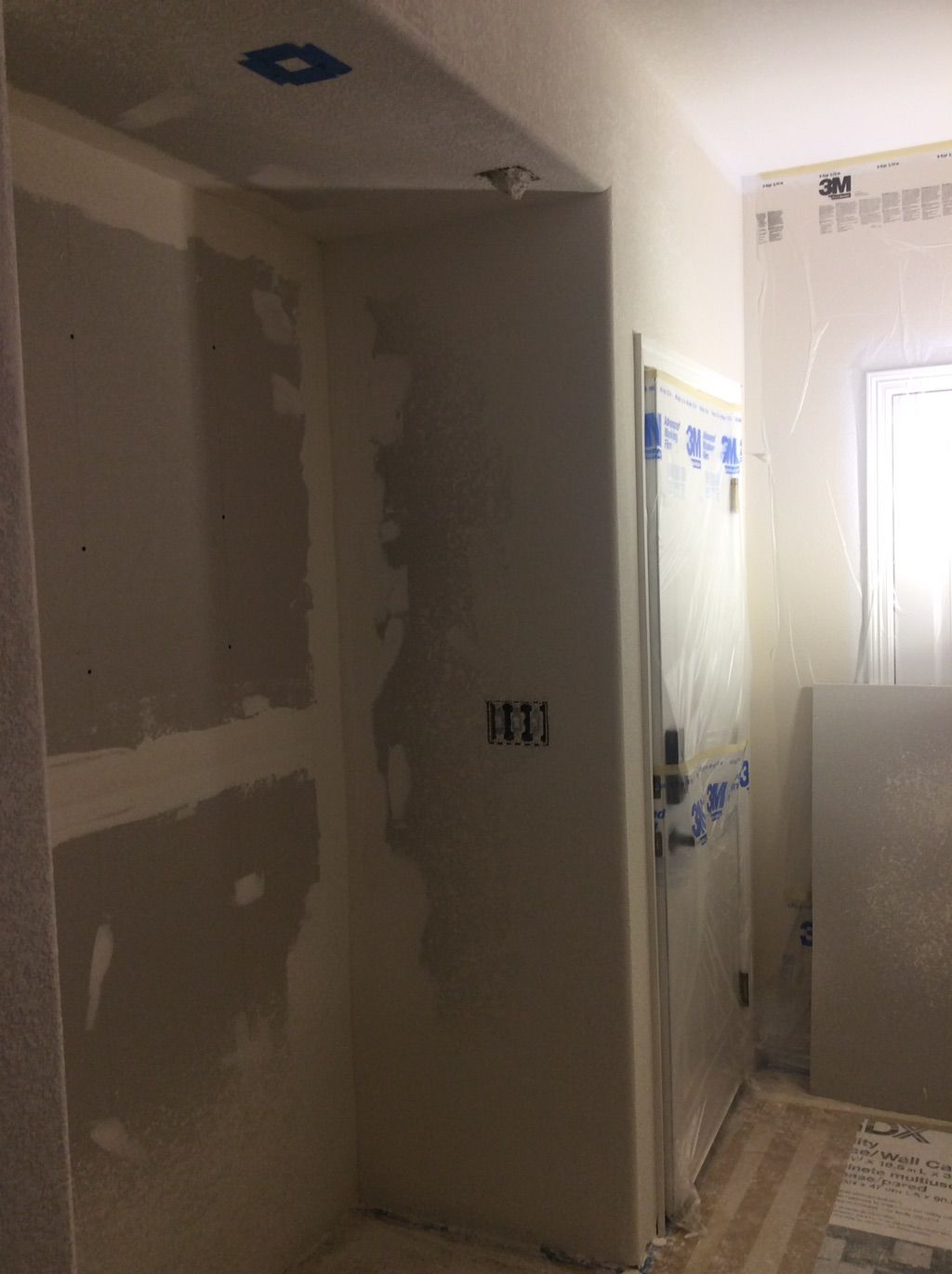 During mud room addition