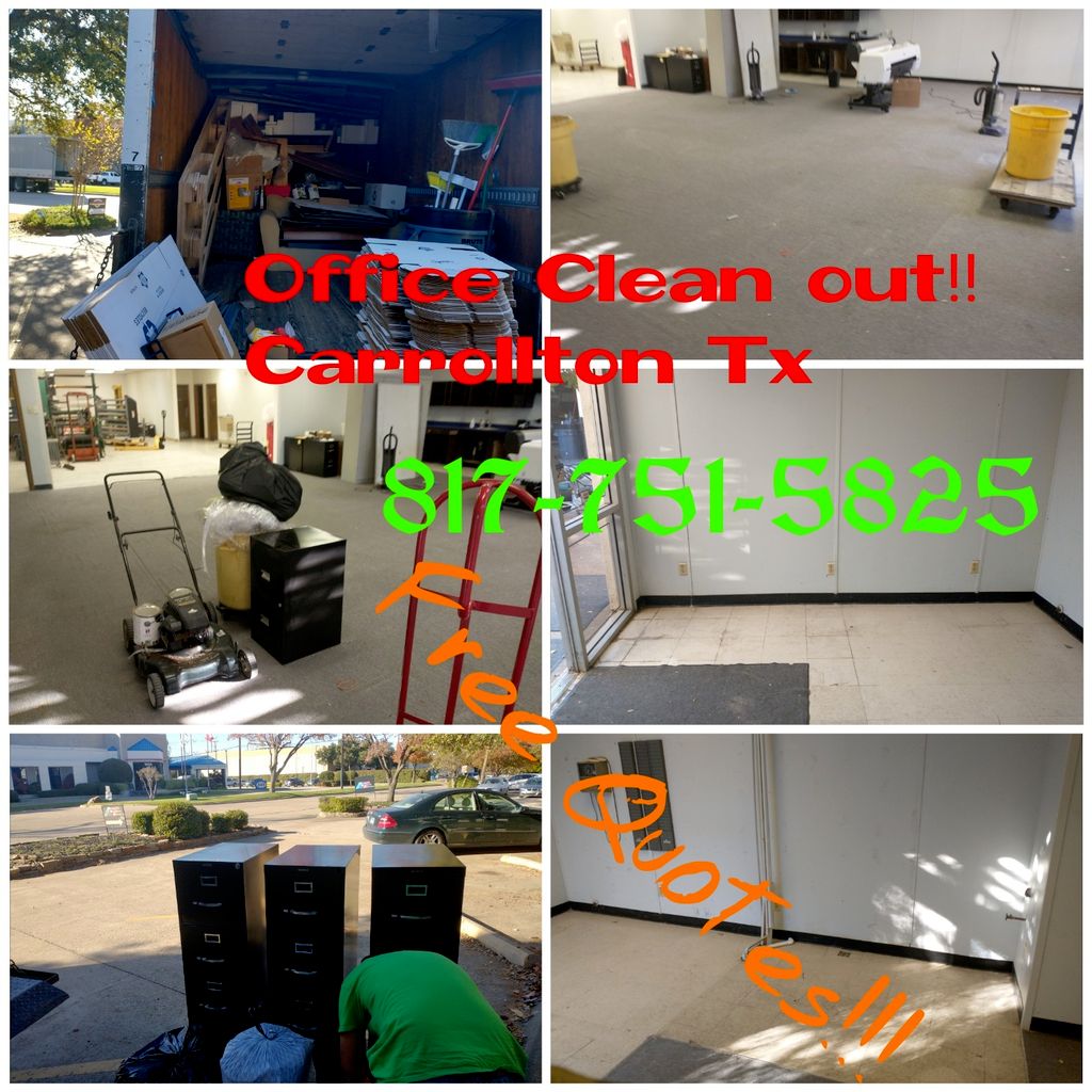 office cleanout in Carrollton Tx 
