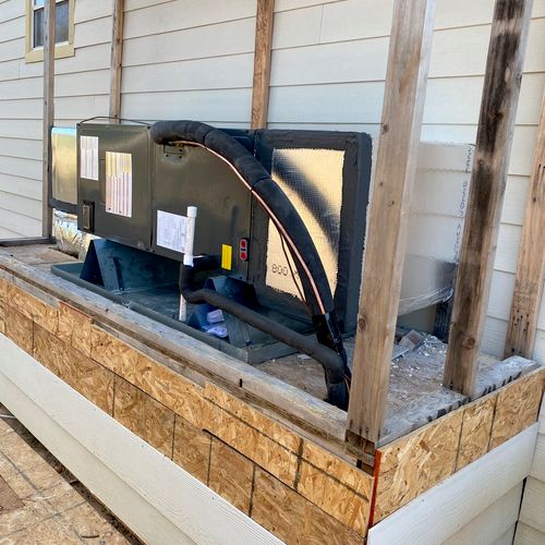 New hvac system in a mobile home 