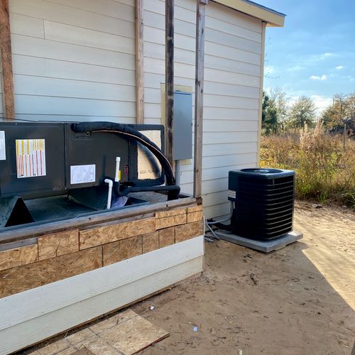New hvac system in a mobile home 