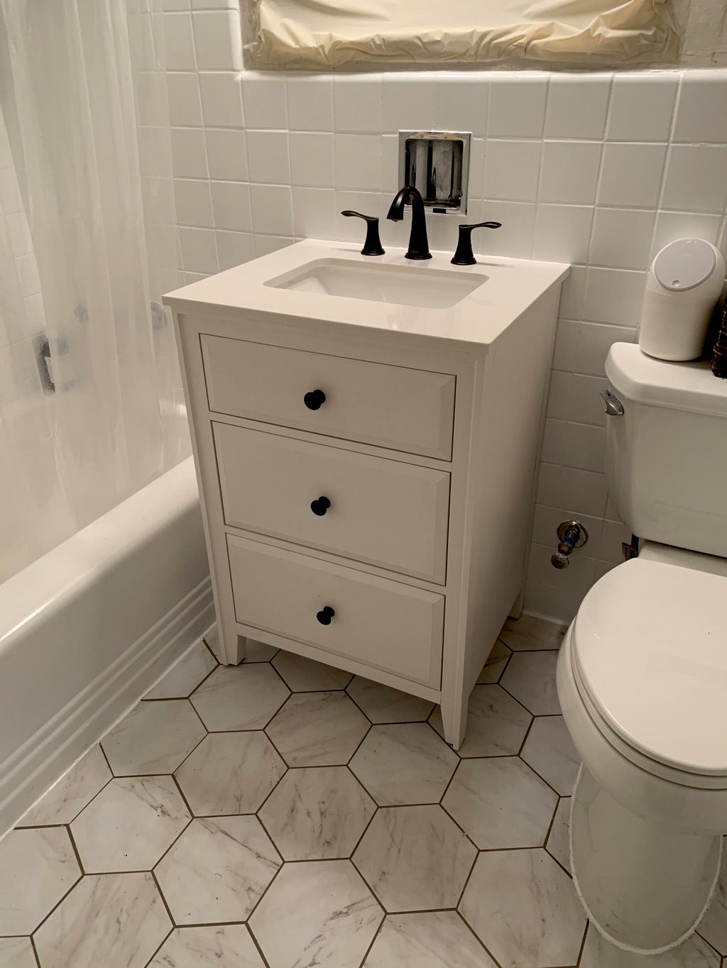 Fantastic work! Installed my bathroom vanity and f