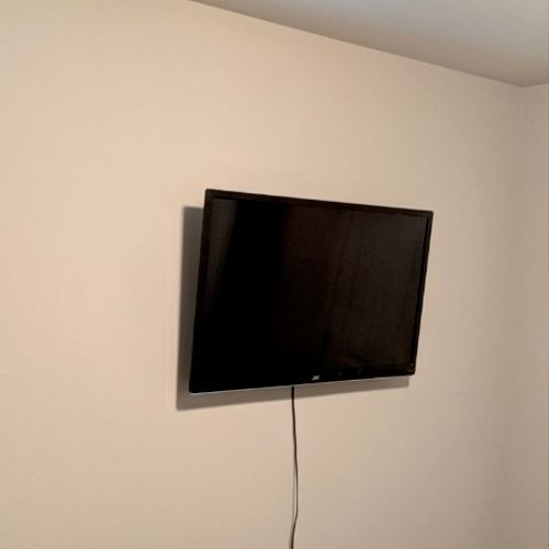 Mounting a 32" television.  