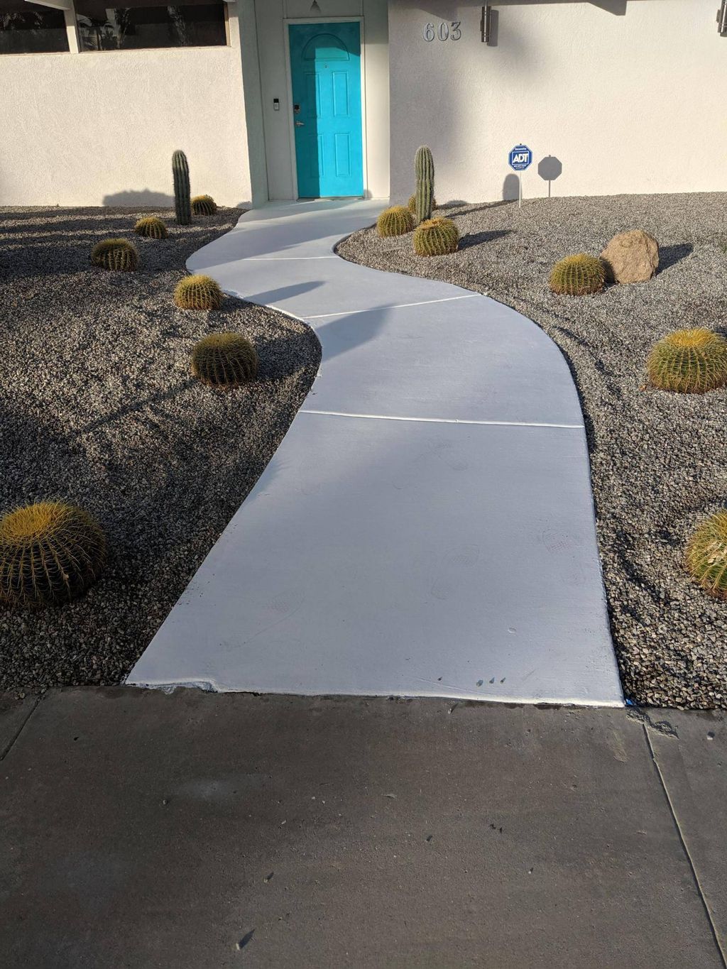 Sidewalk that I Concreted, I'm a Concrete Finisher