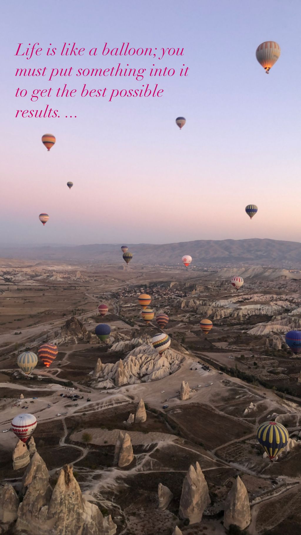 Life is like a Balloon. (Cappadocia)