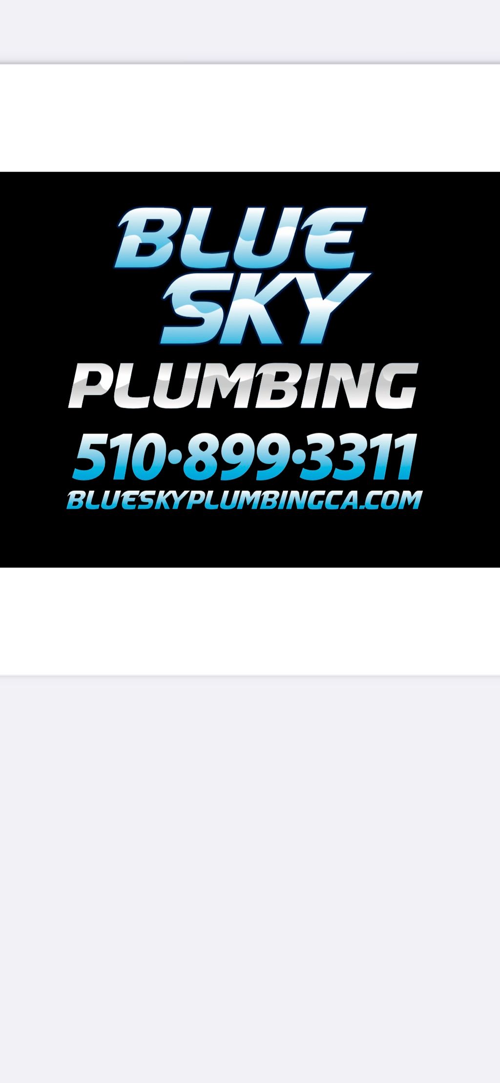 BLUE SKY PLUMBING