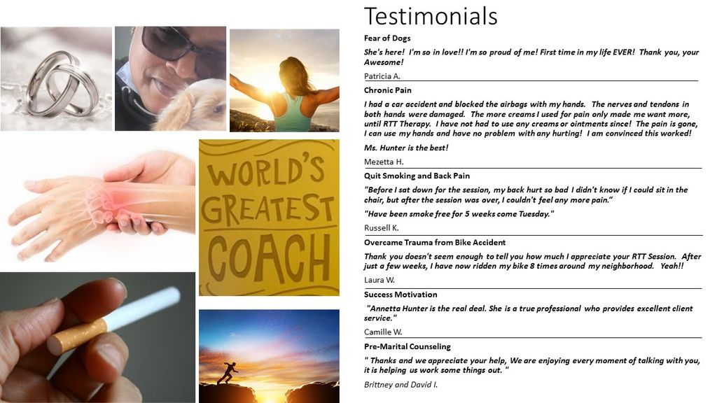 Read More Testimonials on huntercoachingandhypnoth