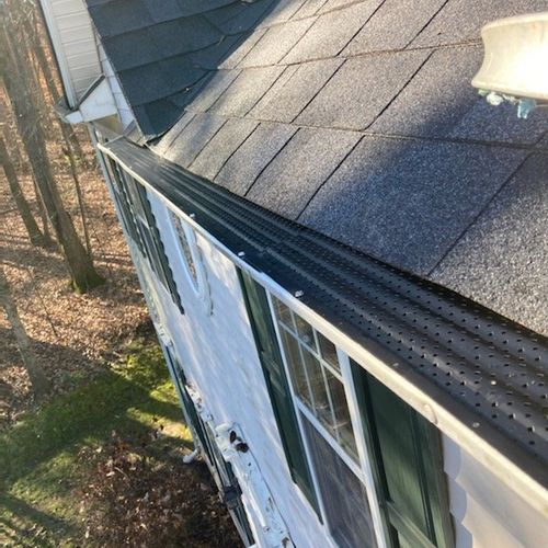 Our Gutter guards- ShurFlow installation was done 