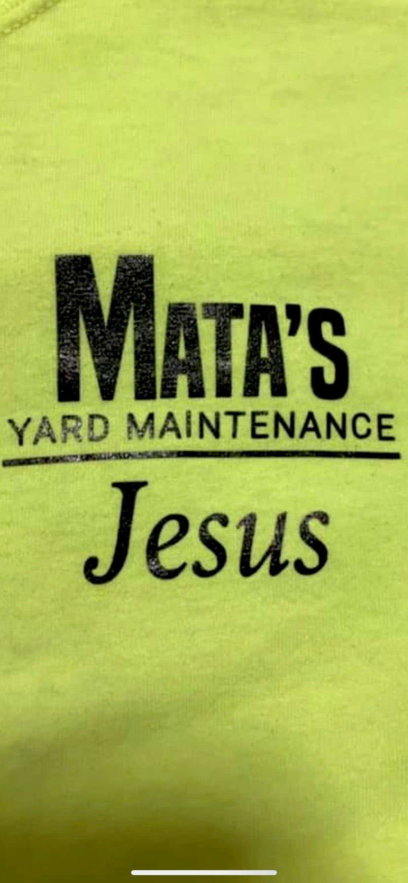 Mata’s yard maintenance