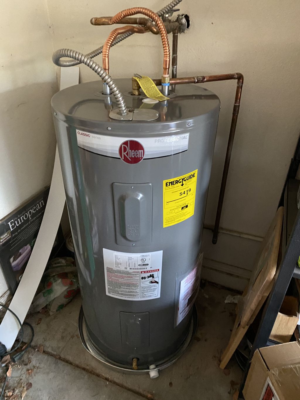 New, Rheem contractor grade install