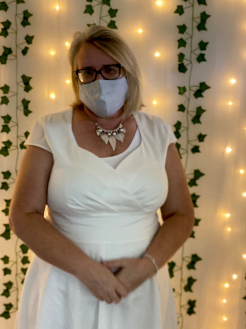 The bride asked me to wear white!
