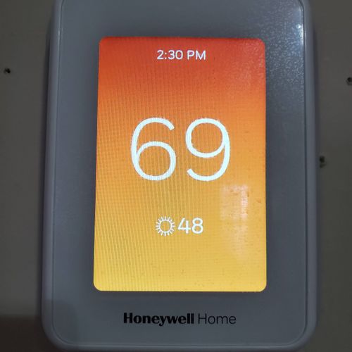 I needed my thermostat replaced, so I submitted a 