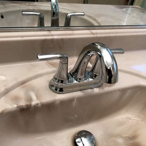 Louie did a great job replacing my bathroom faucet